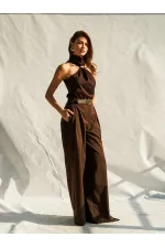 071773 Buckled Satin Blouse 071773 Buckled Satin Blouse