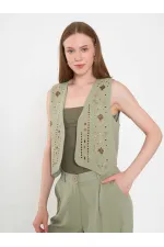 220524 Embroidered Vest Set
