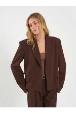 Veste oversize à épaules larges 131044