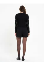 150525 Palm Tree Beaded Cardigan