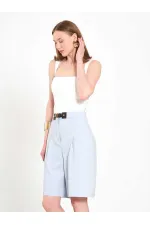 010880 Stella Bermuda Shorts with Buckle