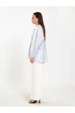 Chemise oversize à col ouvert 080811