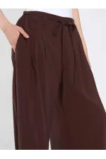 031678 Beli Lastik Detaylı Belden Bağlamalı Pantolon 031678 Beli Lastik Detaylı Belden Bağlamalı Pantolon