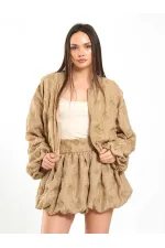 160893 Bomber Fermuarlı Ceket