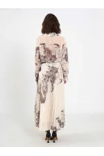 Jupe plissée effet aquarelle 041189