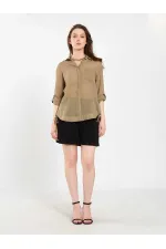 080825 Cotton Shirt with Hem 080825 Cotton Shirt with Hem