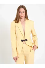 131066 Stella Jacket with Front Belt Buckle