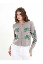 150525 Palmiye Boncuklu Hırka