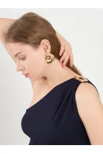 Robe corset asymétrique à taille 111688