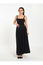 Jupe longue boutonnée sur le devant, style corset, référence 041171