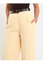 031655 Single Pleated Straight Leg Trousers