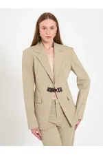 131066 Stella Jacket with Front Belt Buckle