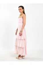 041040 Layered Ruffled Skirt