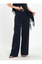 Pantalon droit à ceinture 031661