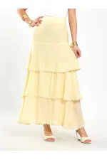 Jupe à volants superposés 041040