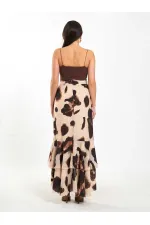 Jupe à volants à motifs 041178