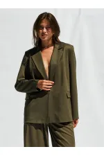 130984 Single-Button Blazer Jacket