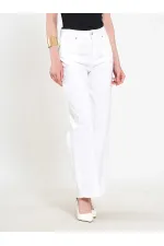 031668 Wide Leg Denim Trousers