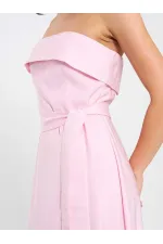 111706 Strapless Dress with Slit