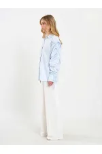 080796 Kolları Büzgülü Gömlek