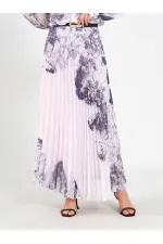 Jupe plissée effet aquarelle 041189