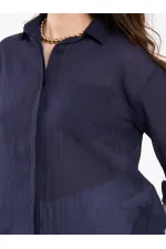 080825 Cotton Shirt with Hem 080825 Cotton Shirt with Hem