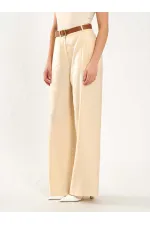 031660 Single Pleated Wide Belt Trousers