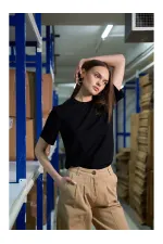 T-shirt oversize à col rond 050733