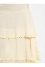 041040 Layered Ruffled Skirt
