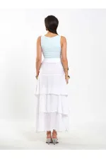 041040 Layered Ruffled Skirt