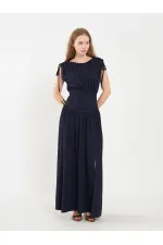 111691 Long Dress with Waistband