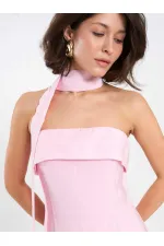111706 Strapless Dress with Slit