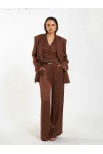 031624 Belt Detail Single Pleat Trousers