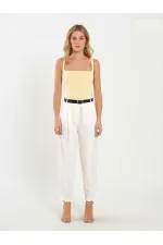 071857 Square Neck Strappy Blouse