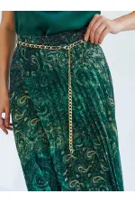 041110 Zincir Kemerli Piliseli Etek