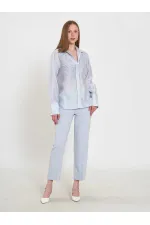 080820 Tencel Shirt with Lace Details