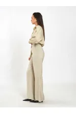 Pantalon à ceinture droite 031651