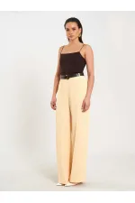 031655 Single Pleated Straight Leg Trousers
