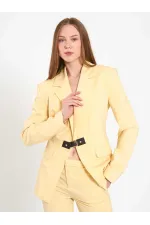 131066 Stella Jacket with Front Belt Buckle