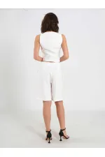 010876 Tek Pileli Bermuda