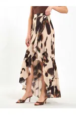 Jupe à volants à motifs 041178