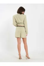 010867 Pileli Mini Şort