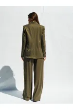 130984 Single-Button Blazer Jacket