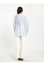 Chemise oversize à col ouvert 080811