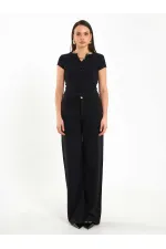 050652 Body basique à col boutonné