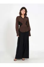 080812 Dantel Detaylı Gömlek