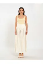 Jupe longue boutonnée sur le devant, style corset, référence 041171