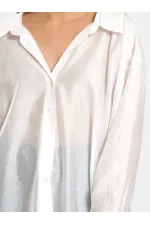 Chemise oversize à col ouvert 080811