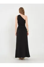 111688 Asymmetrical Waist Corset Dress