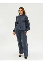 220579 Balon Kol Gömlek Pantolon Takım